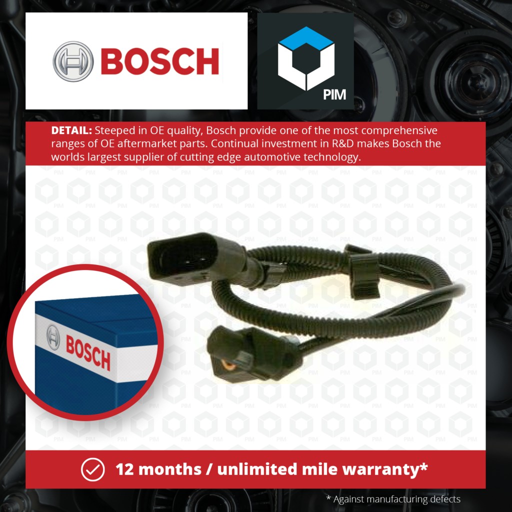 Bosch RPM / Crankshaft Sensor 0261210188 [PM328382]