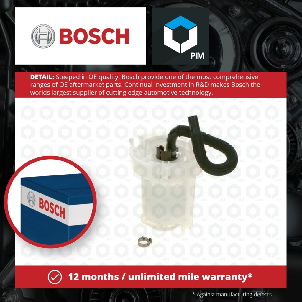 Bosch Fuel Pump In tank 0986580807 [PM328306]