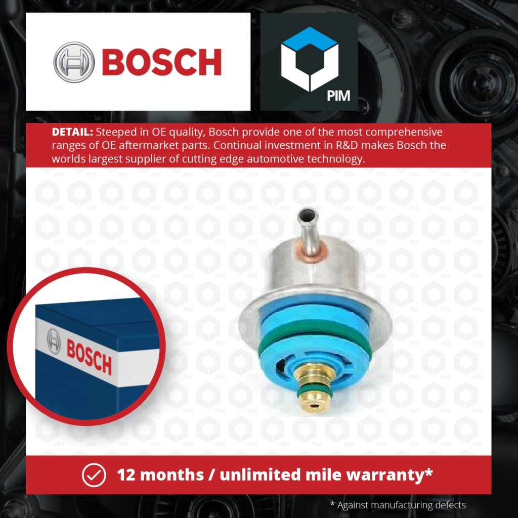 Bosch Fuel Pressure Regulator 0280160597 [PM326901]
