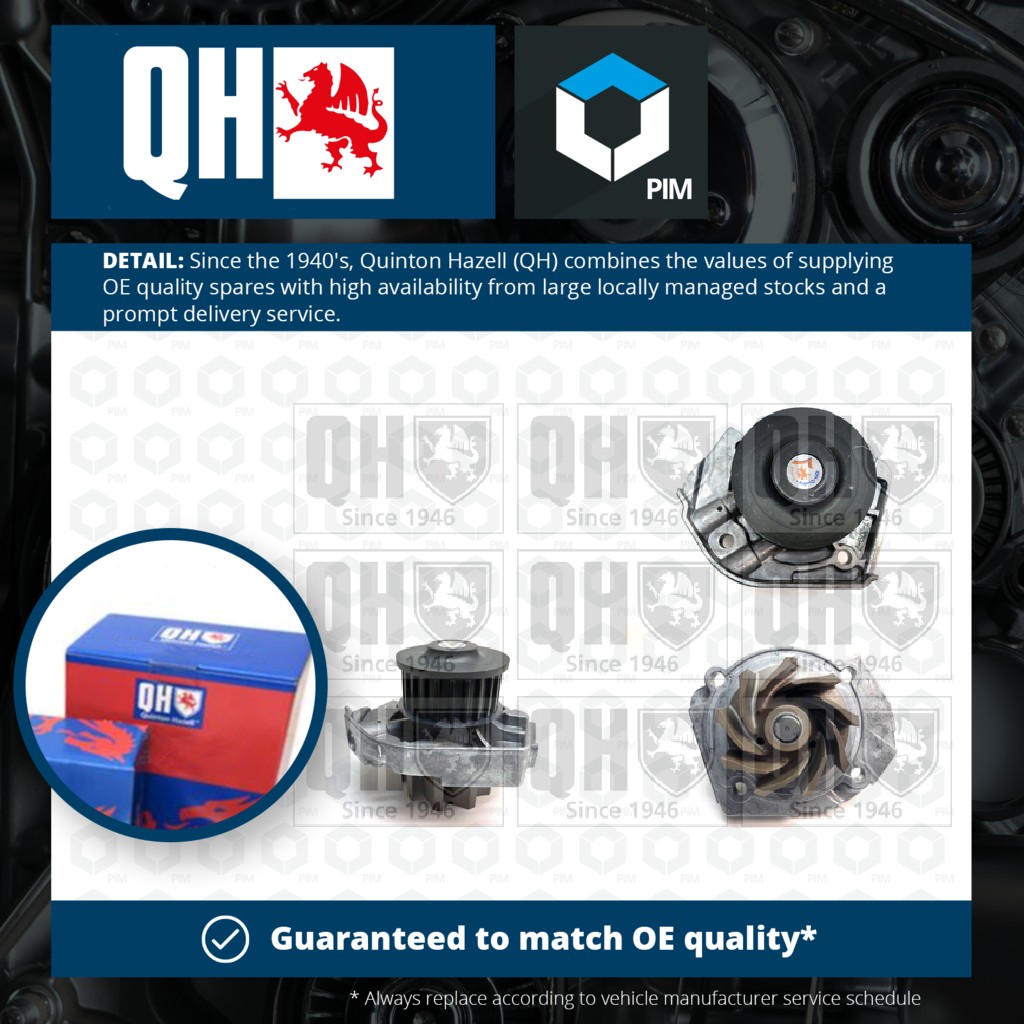 Quinton Hazell Water Pump QCP3652 [PM326725]