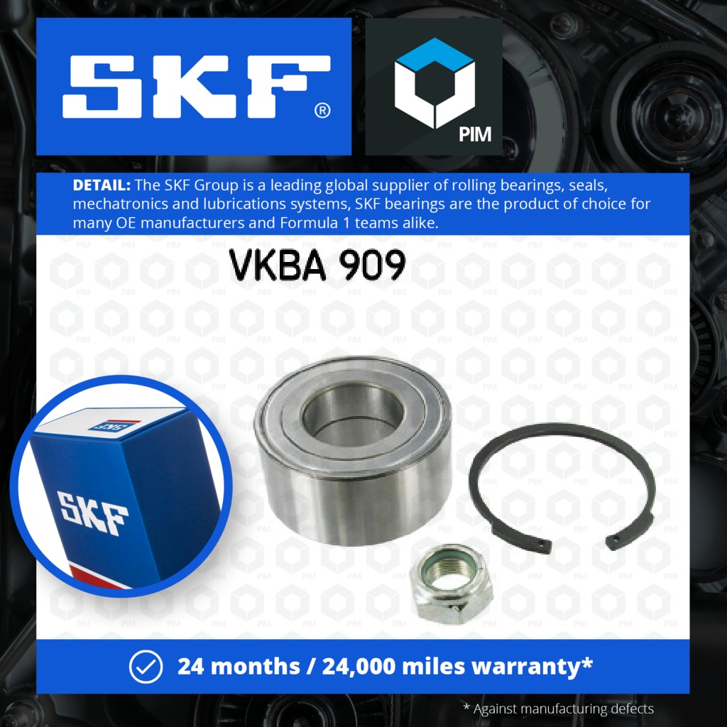 SKF Wheel Bearing Kit Front VKBA909 [PM326069]