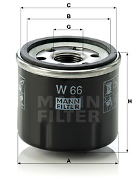 Mann Oil Filter W66 [PM325826]