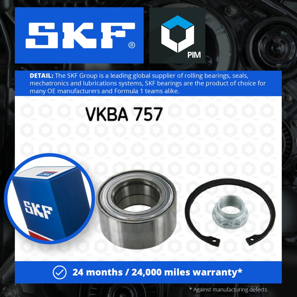 SKF Wheel Bearing Kit Rear VKBA757 [PM325101]