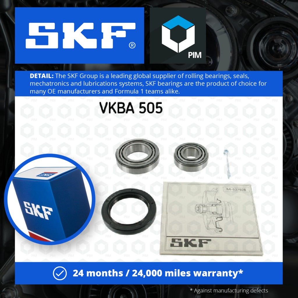 SKF Wheel Bearing Kit Front VKBA505 [PM324987]