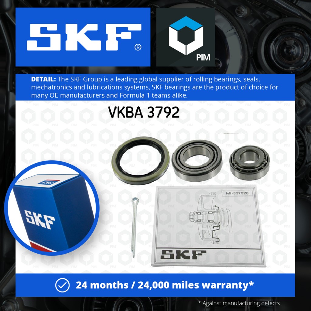 SKF Wheel Bearing Kit VKBA3792 [PM324963]