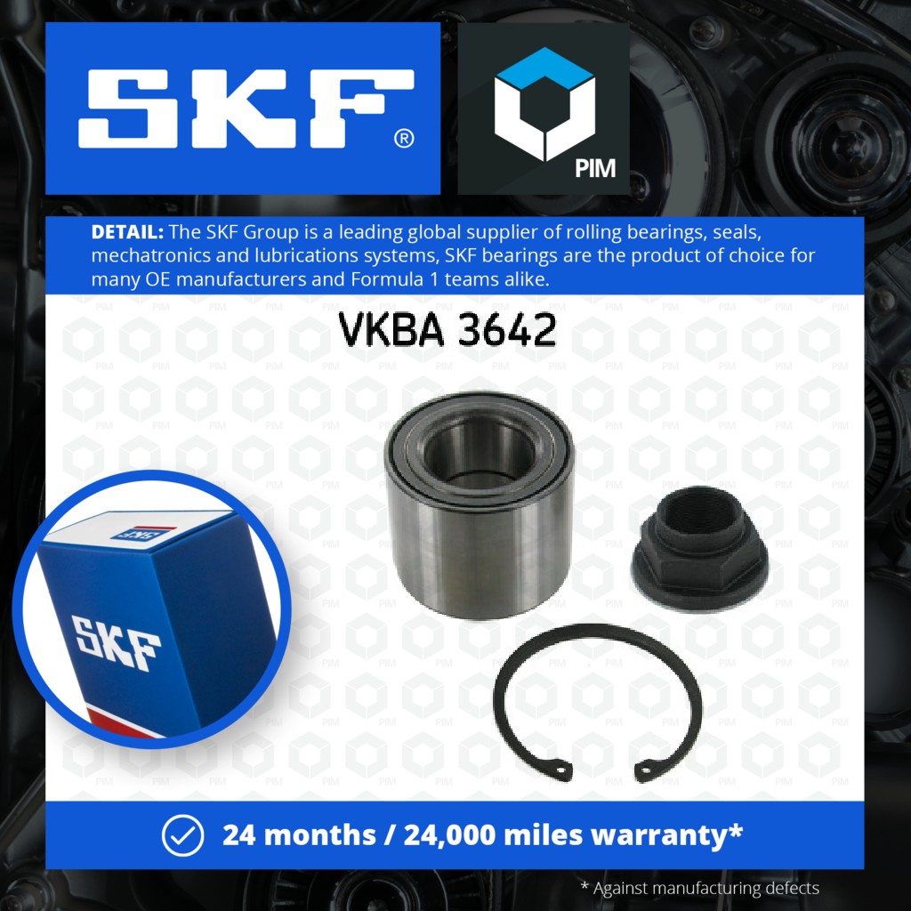 SKF Wheel Bearing Kit Rear VKBA3642 [PM324917]