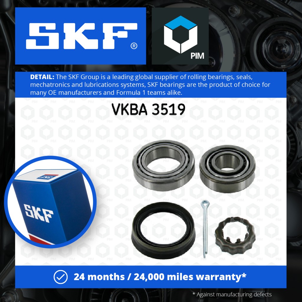 SKF Wheel Bearing Kit Rear VKBA3519 [PM324806]