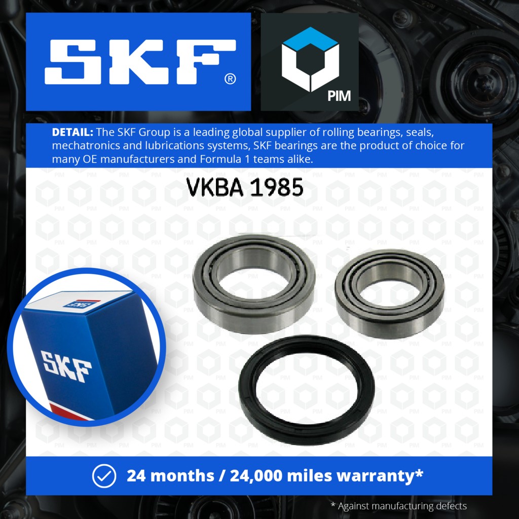 SKF Wheel Bearing Kit Front VKBA1985 [PM324673]