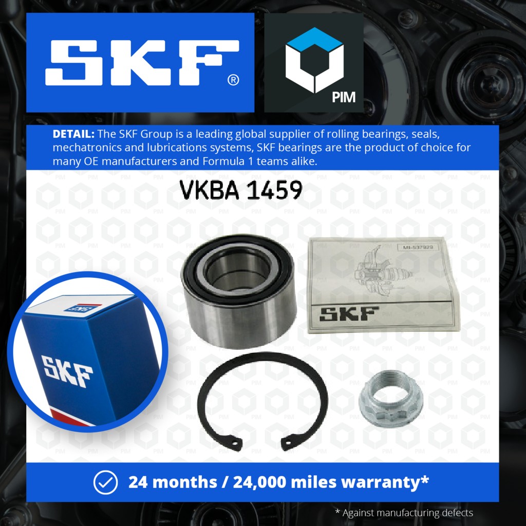 SKF Wheel Bearing Kit Rear VKBA1459 [PM324541]