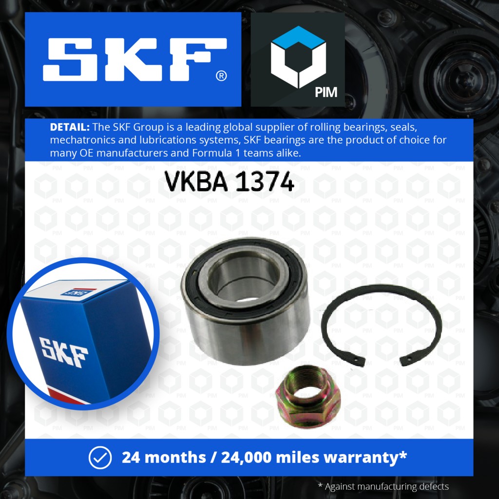 SKF Wheel Bearing Kit Front VKBA1374 [PM324482]