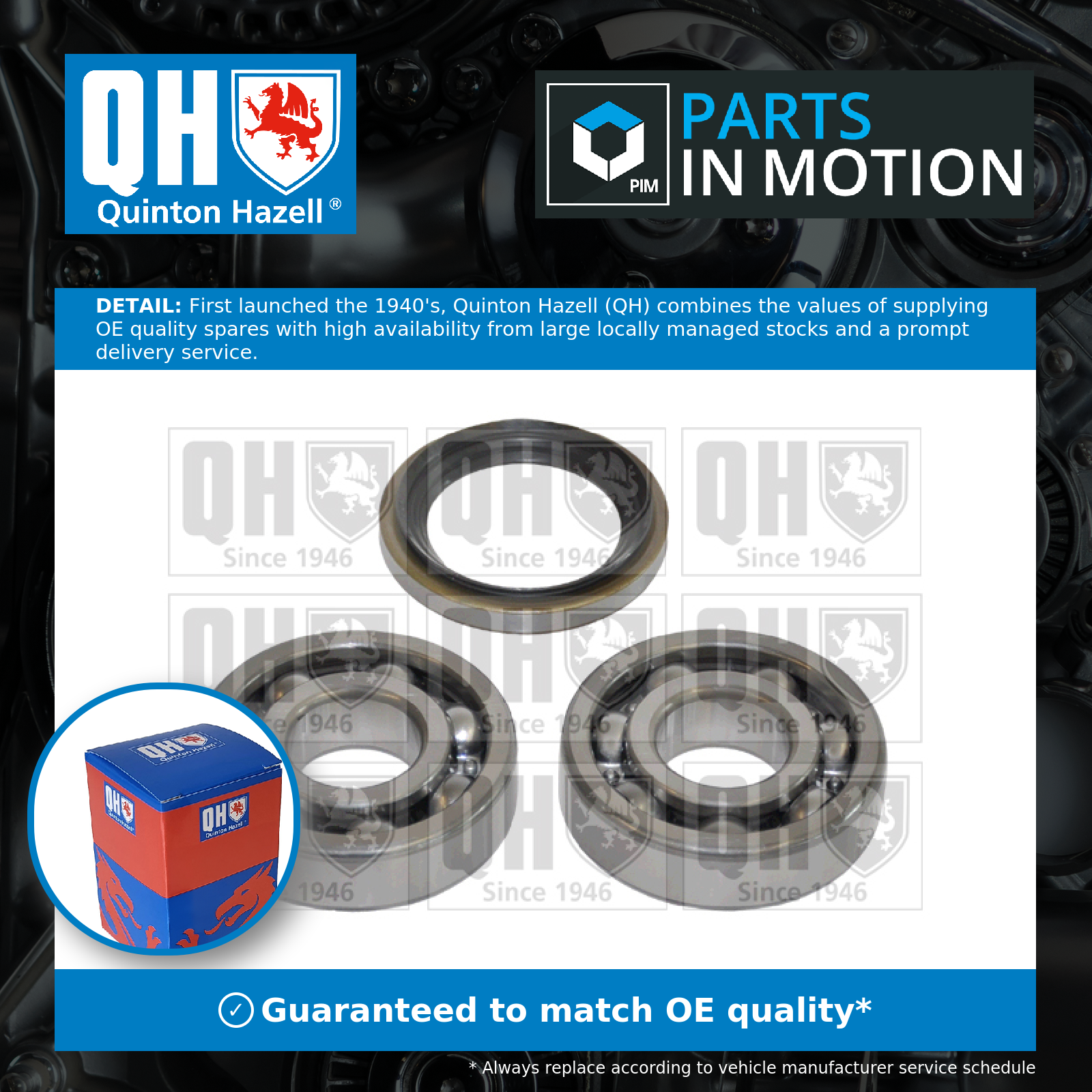 Quinton Hazell Wheel Bearing Kit QWB1214 [PM324158]