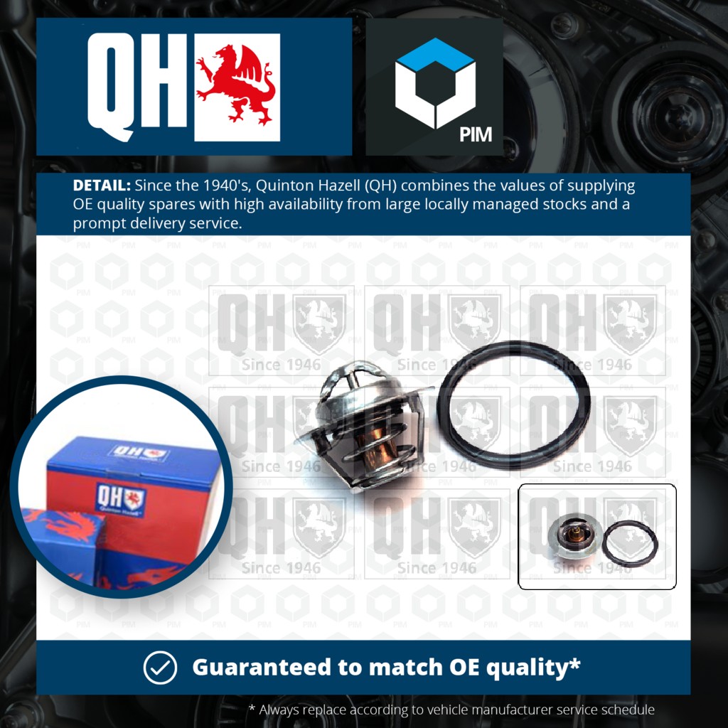 Quinton Hazell Coolant Thermostat QTH404K [PM323599]