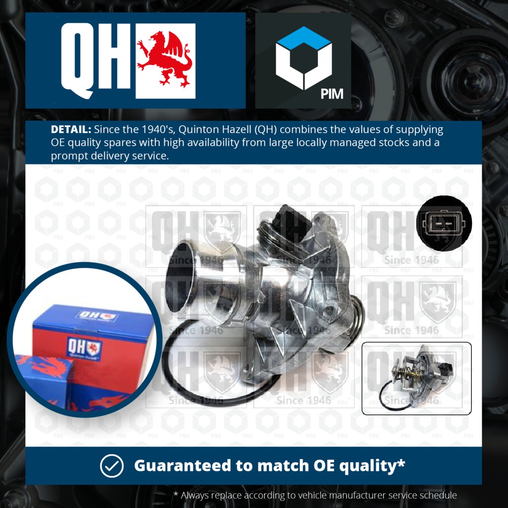 Quinton Hazell Coolant Thermostat QTH507K [PM323205]