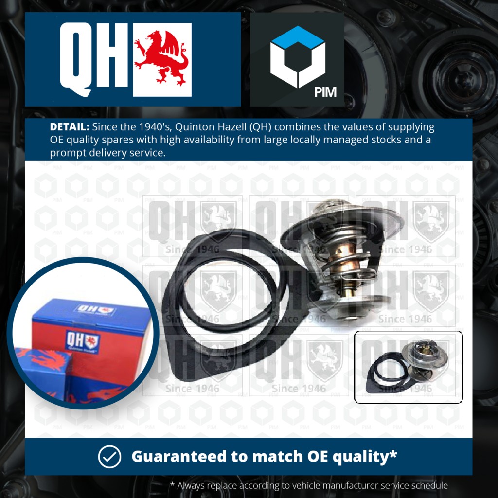 Quinton Hazell Coolant Thermostat QTH468K [PM323113]