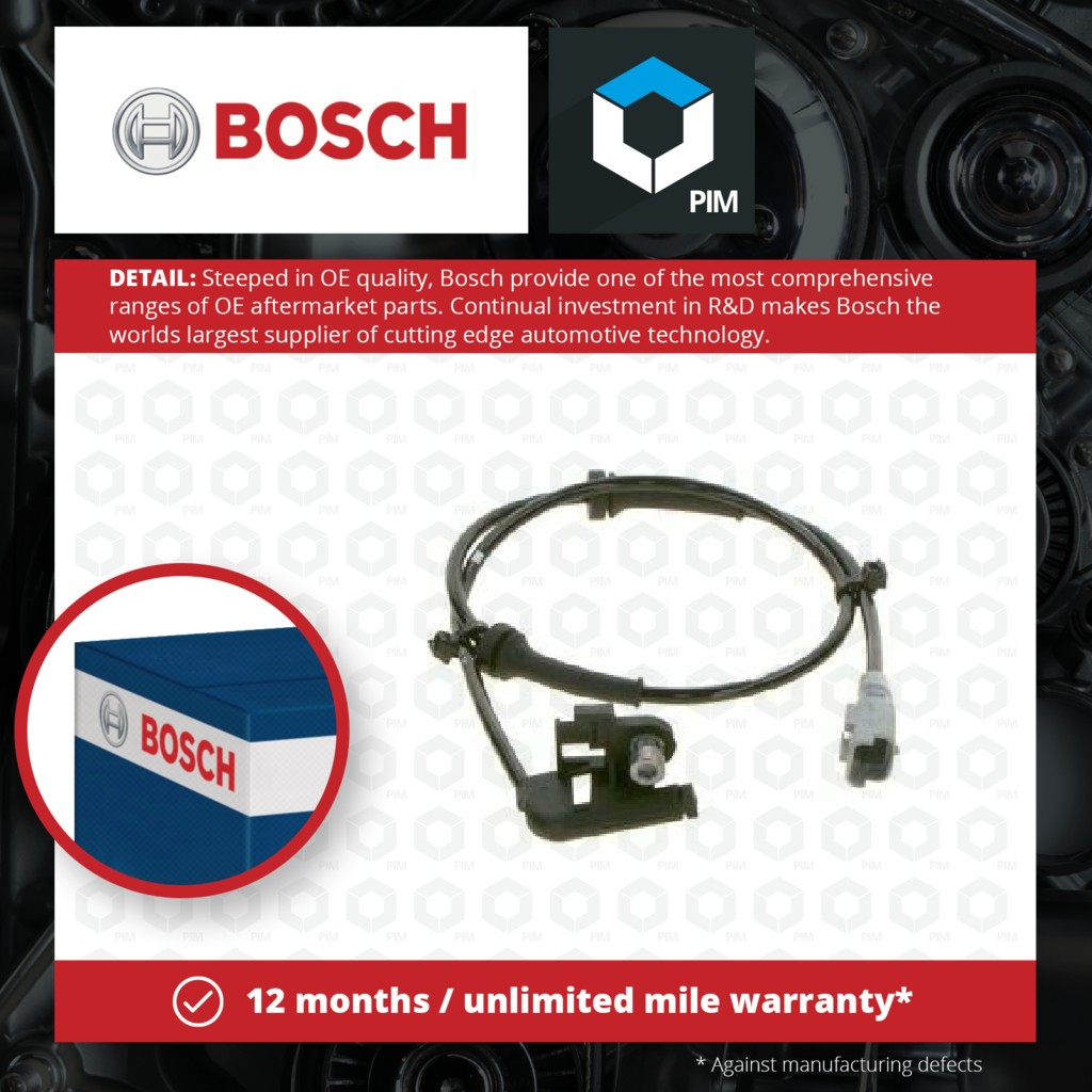 Bosch ABS Sensor Rear 0265008017 [PM321128]