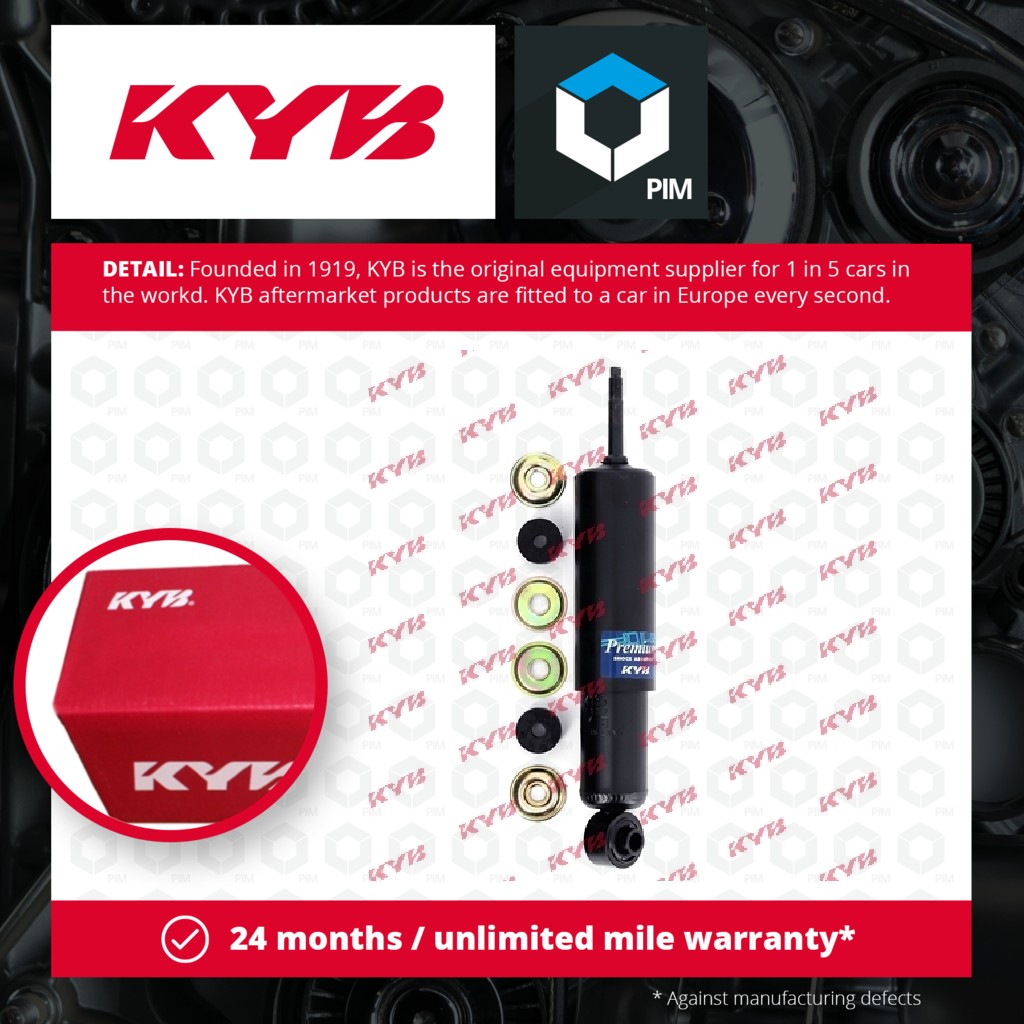 KYB 2x Shock Absorbers (Pair) Front 444135 [PM320003]