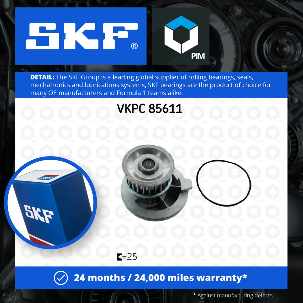 SKF Water Pump VKPC85611 [PM317093]