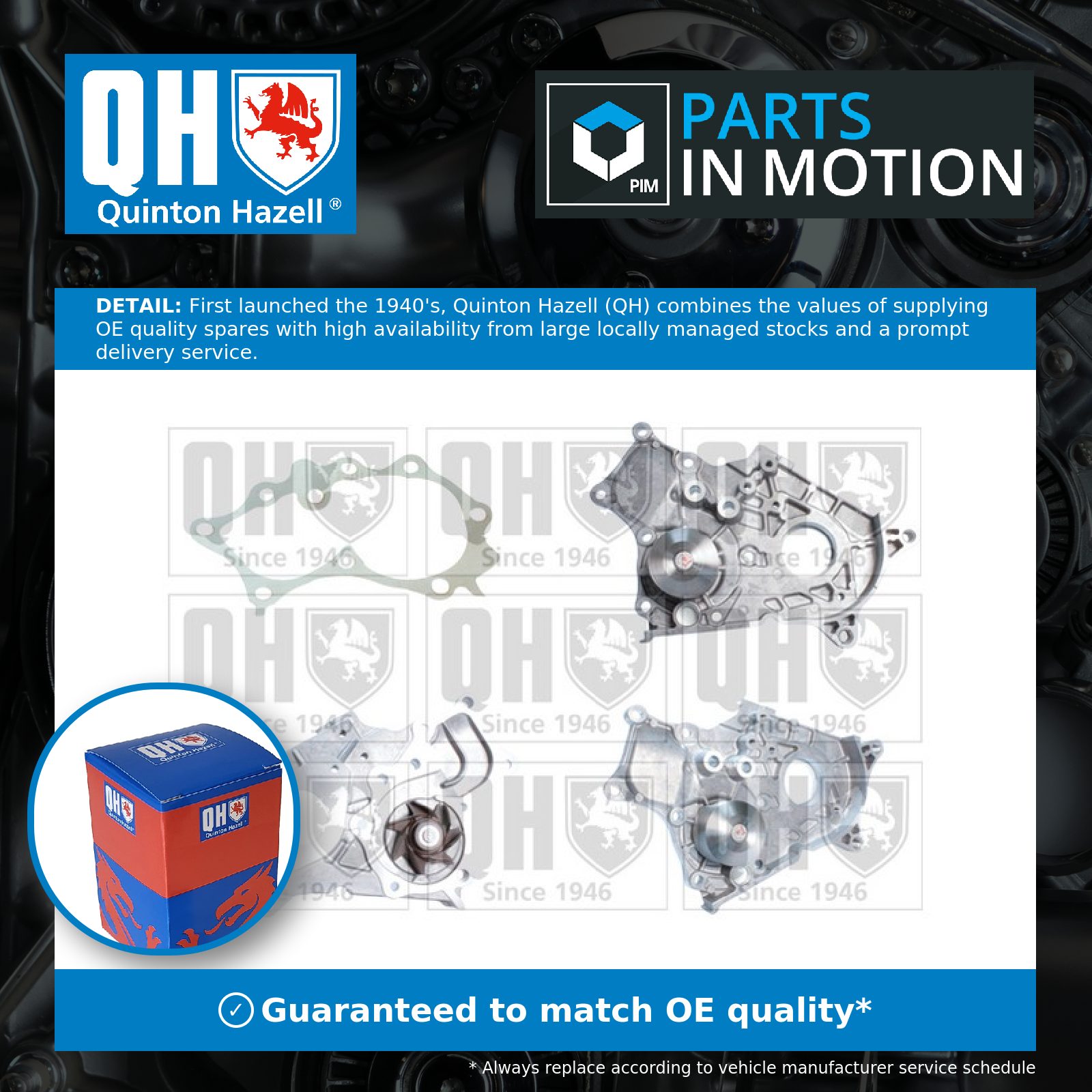 Quinton Hazell Water Pump QCP3574 [PM315613]