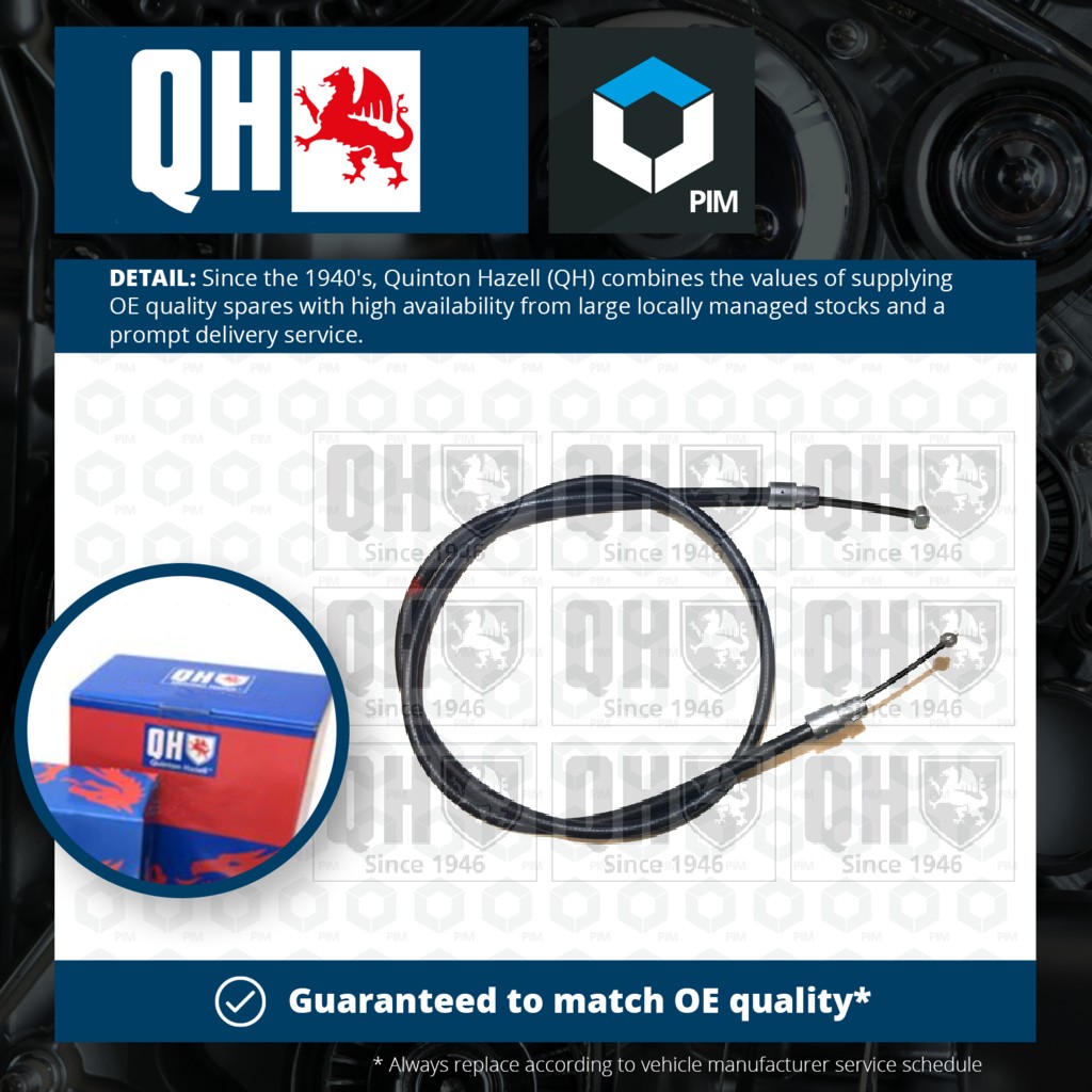 Quinton Hazell Handbrake Cable Front BC4056 [PM314529]