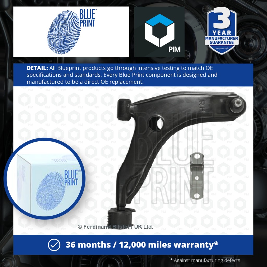 Blue Print Wishbone / Suspension Arm Front Right ADC48654 [PM314070]