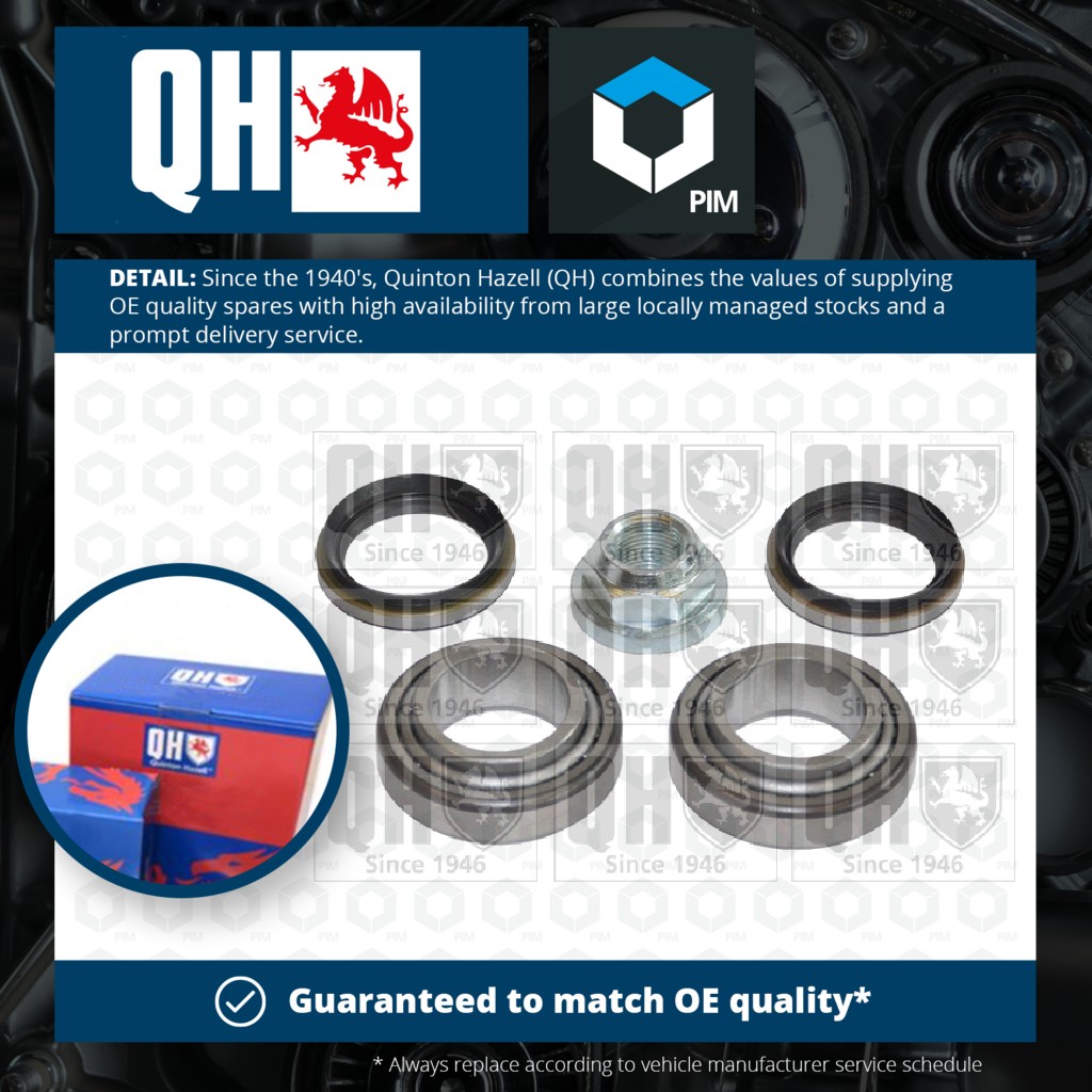Quinton Hazell Wheel Bearing Kit Rear QWB1072 [PM309109]
