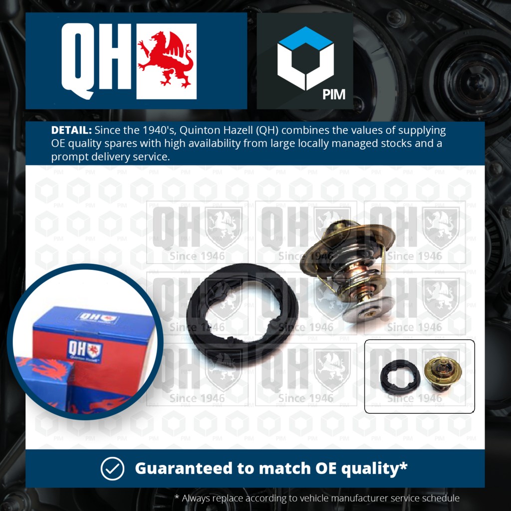 Quinton Hazell Coolant Thermostat QTH366K [PM308887]