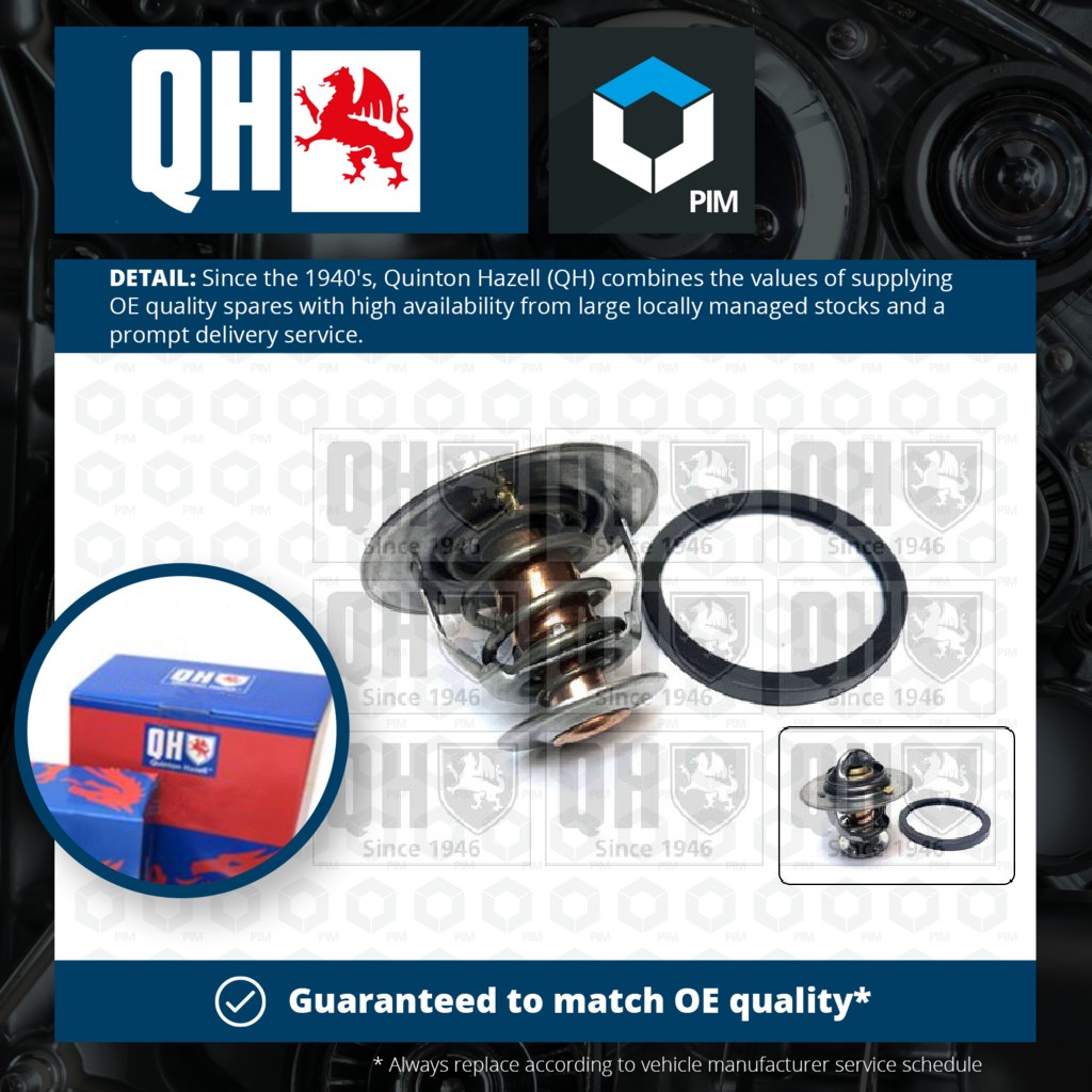 Quinton Hazell Coolant Thermostat QTH104K [PM308864]