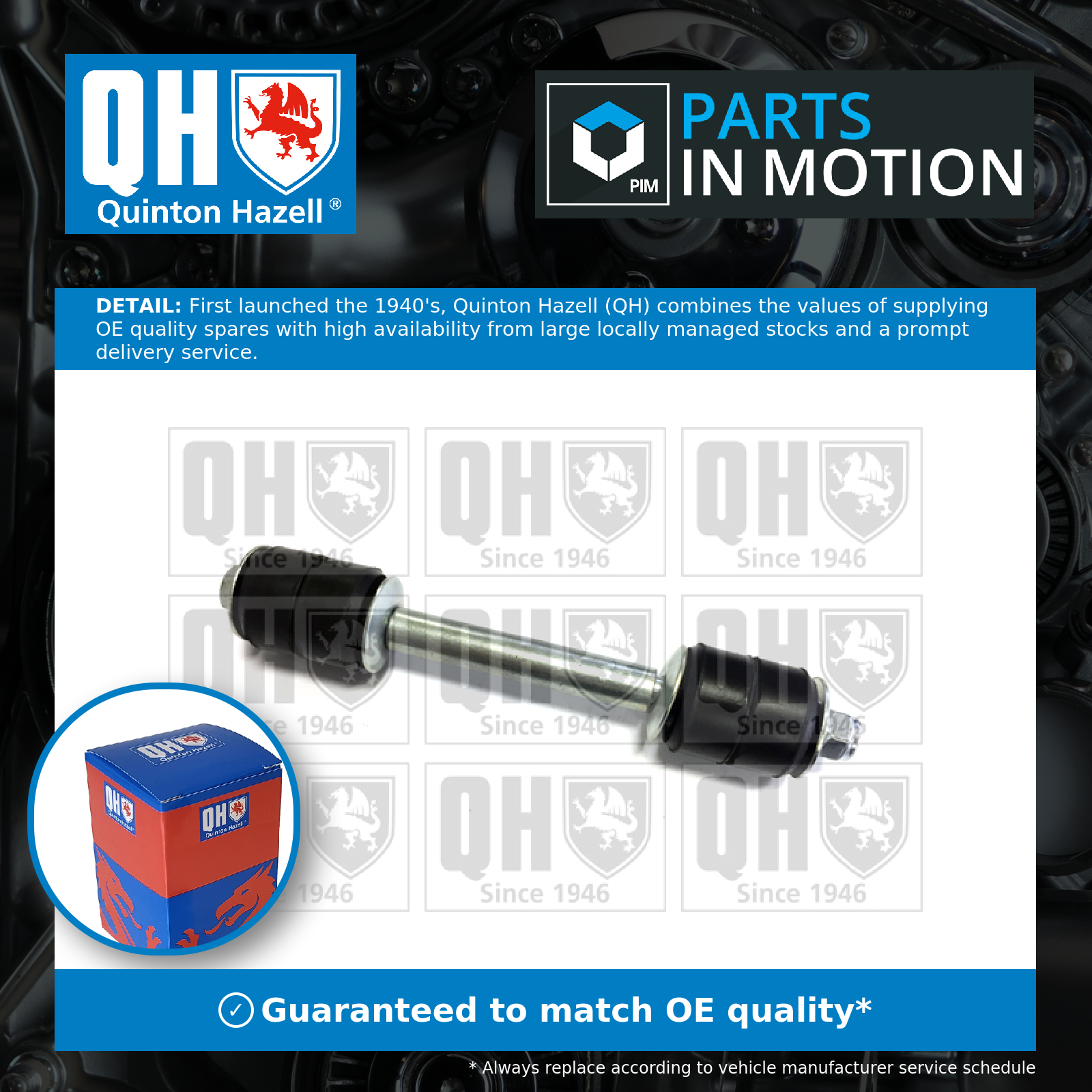 Quinton Hazell Anti Roll Bar Link Front QLS1750S [PM307936]