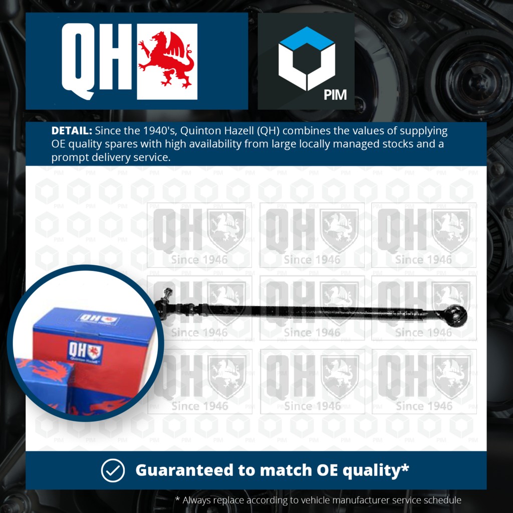 Quinton Hazell Steering Rod Assembly Left QDL2955S [PM307635]