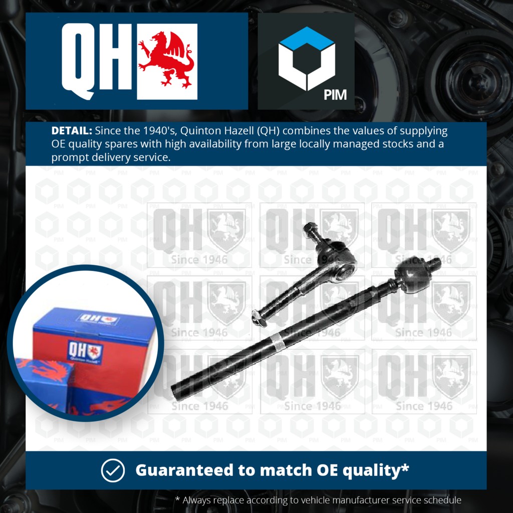 Quinton Hazell Steering Rod Assembly Left QDL2449S [PM307553]