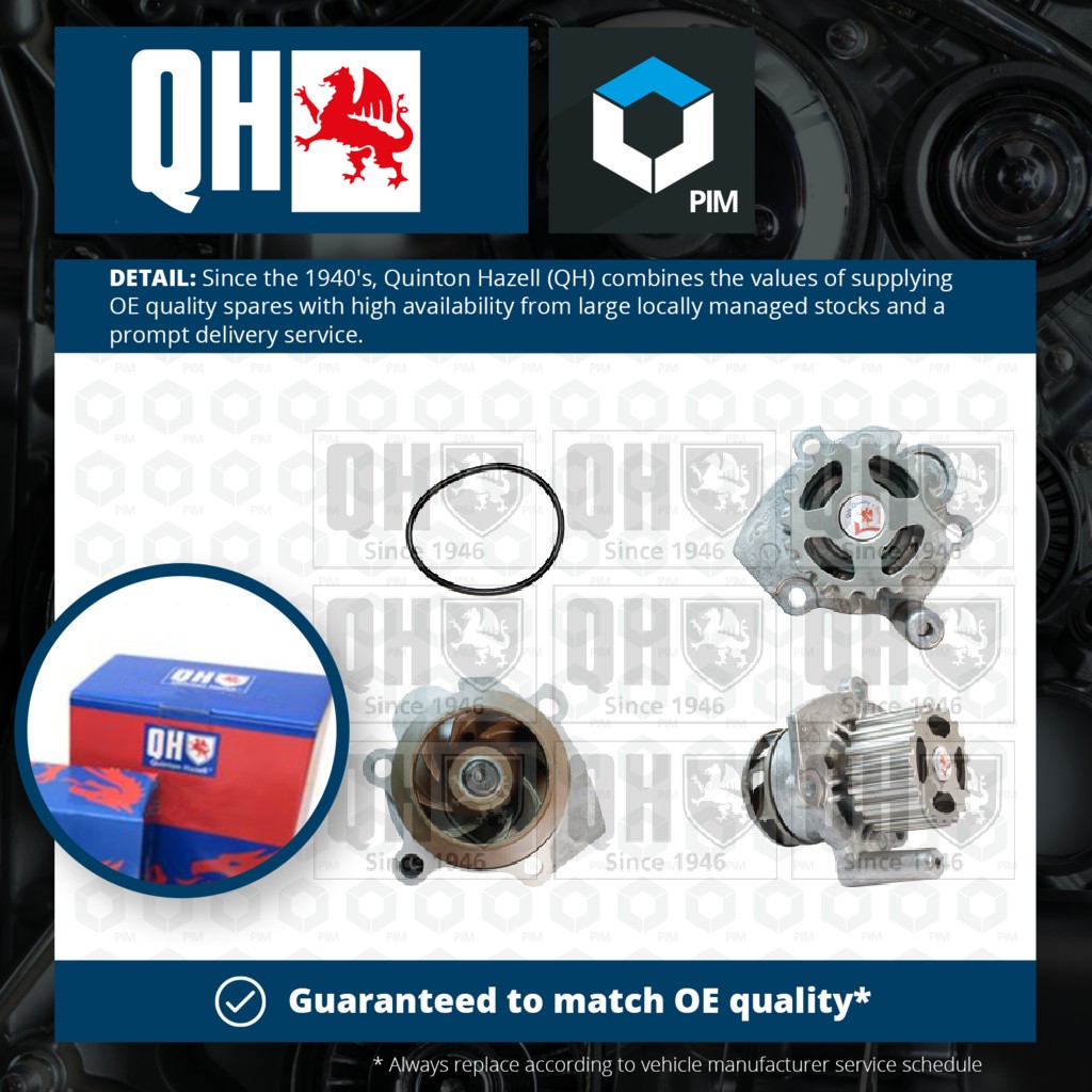 Quinton Hazell Water Pump QCP3476 [PM307464]