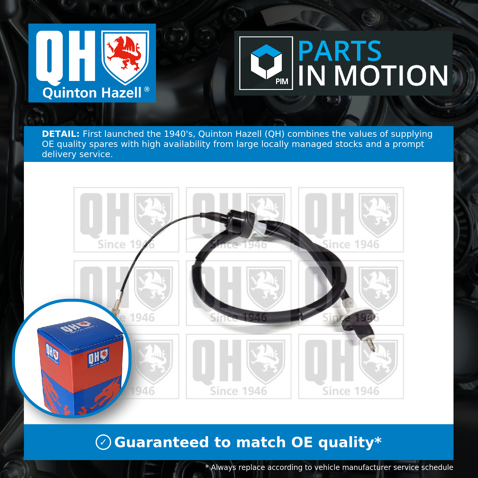 Quinton Hazell Clutch Cable QCC1819 [PM307391]