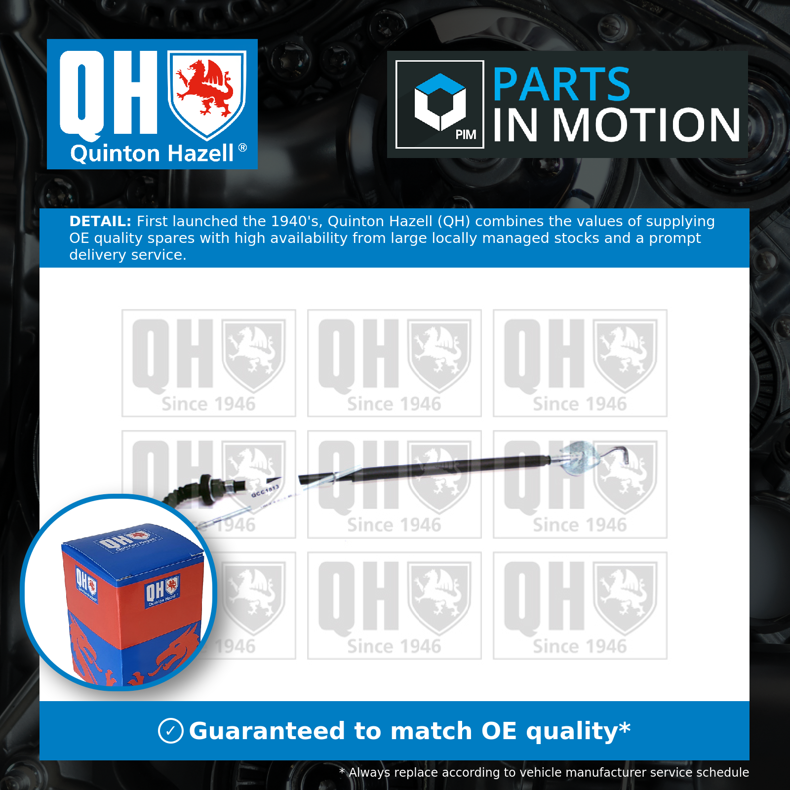 Quinton Hazell Clutch Cable QCC1813 [PM307386]