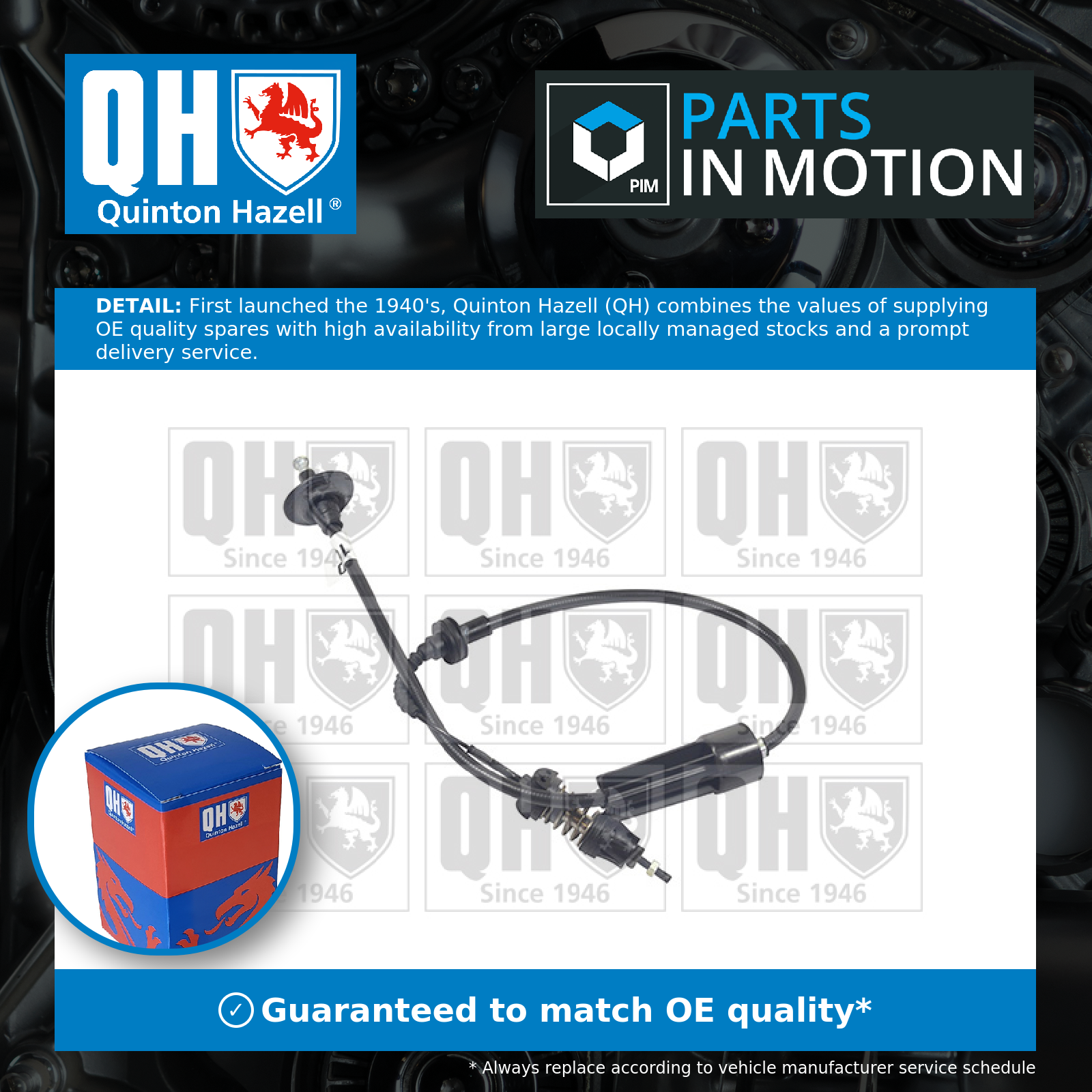 Quinton Hazell Clutch Cable QCC1600 [PM307355]
