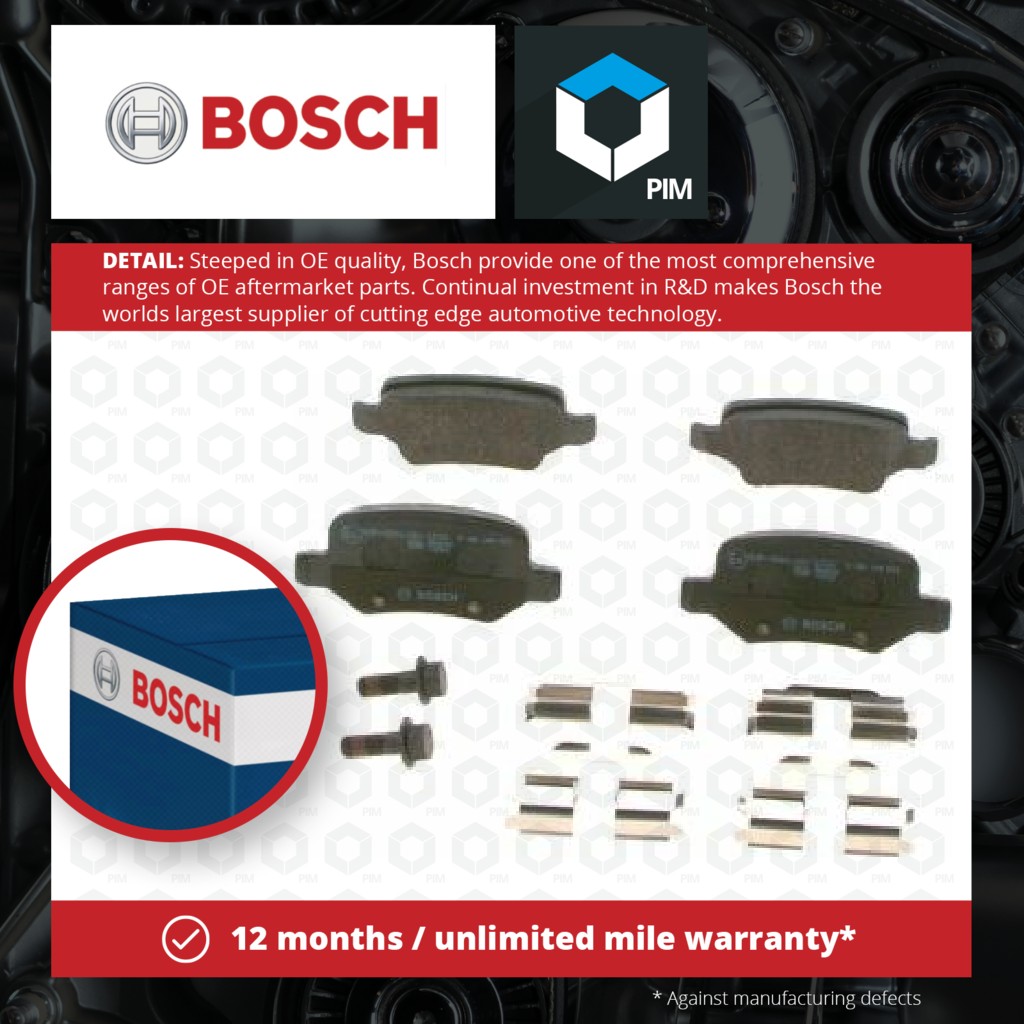 Bosch Brake Pads Set Rear 0986494023 [PM306328]
