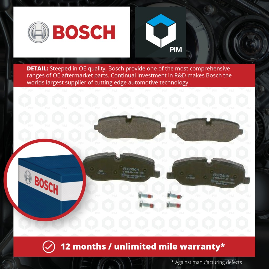 Bosch Brake Pads Set Front 0986494147 [PM305743]
