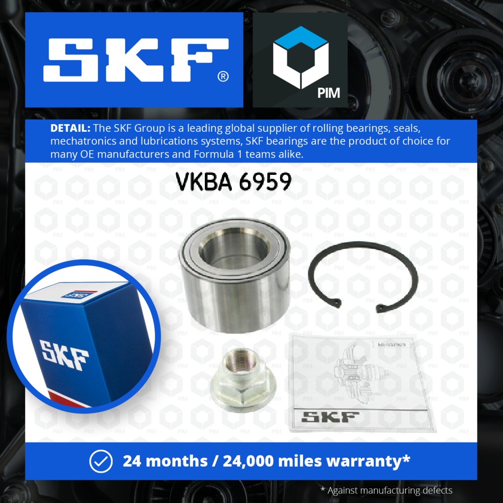 SKF Wheel Bearing Kit Rear VKBA6959 [PM305443]