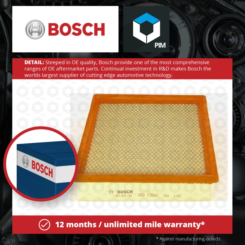Bosch Air Filter 1987429193 [PM303995]