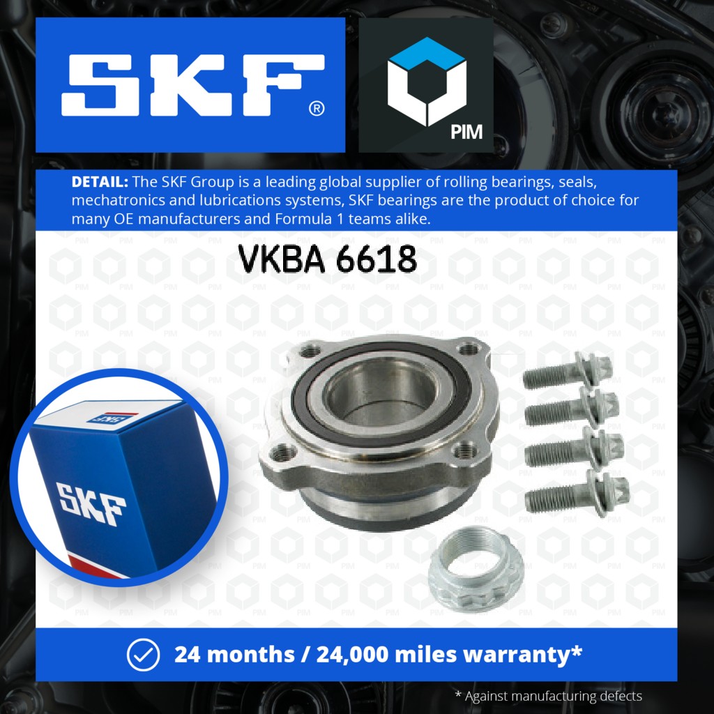SKF Wheel Bearing Kit Rear VKBA6618 [PM303827]