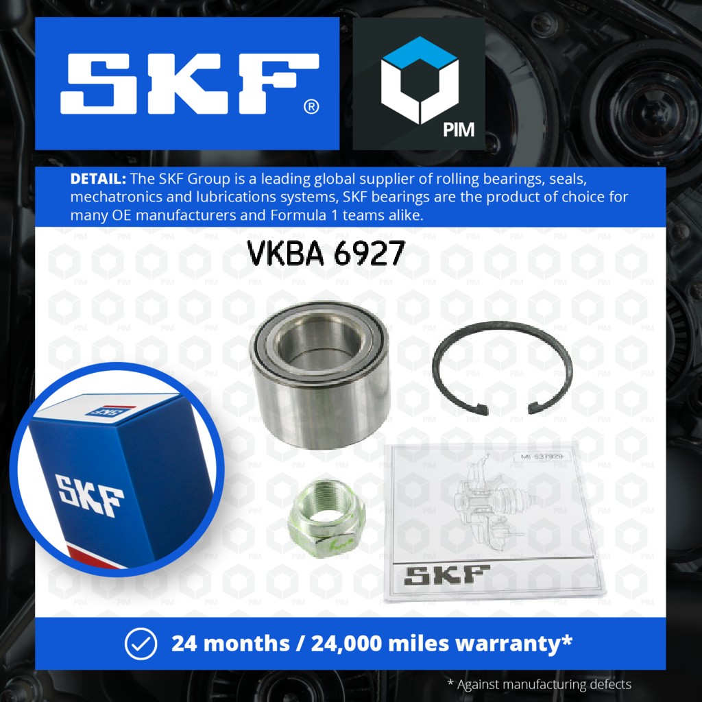 SKF Wheel Bearing Kit Rear VKBA6927 [PM303591]