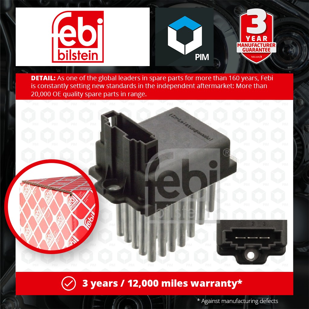 Febi Heater / Blower Resistor 30601 [PM301110]
