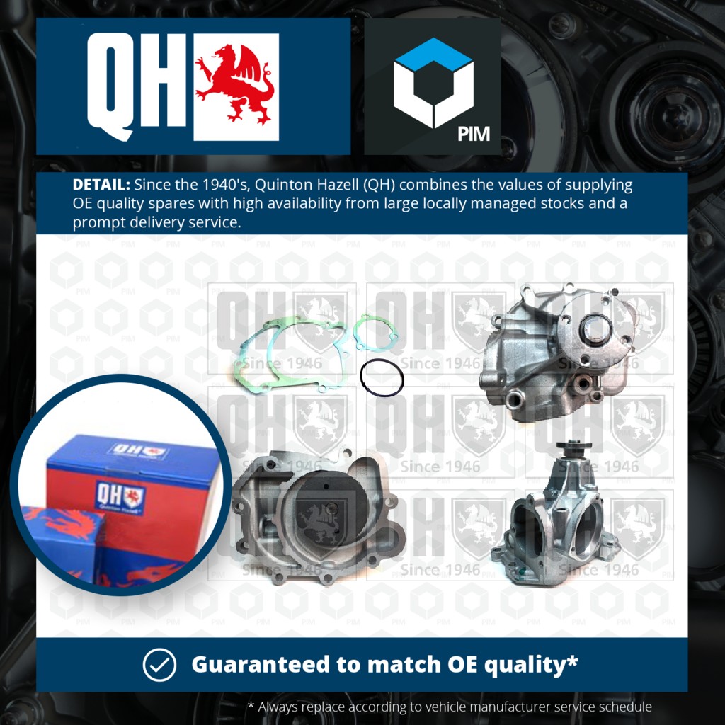 Quinton Hazell Water Pump QCP2864 [PM299941]