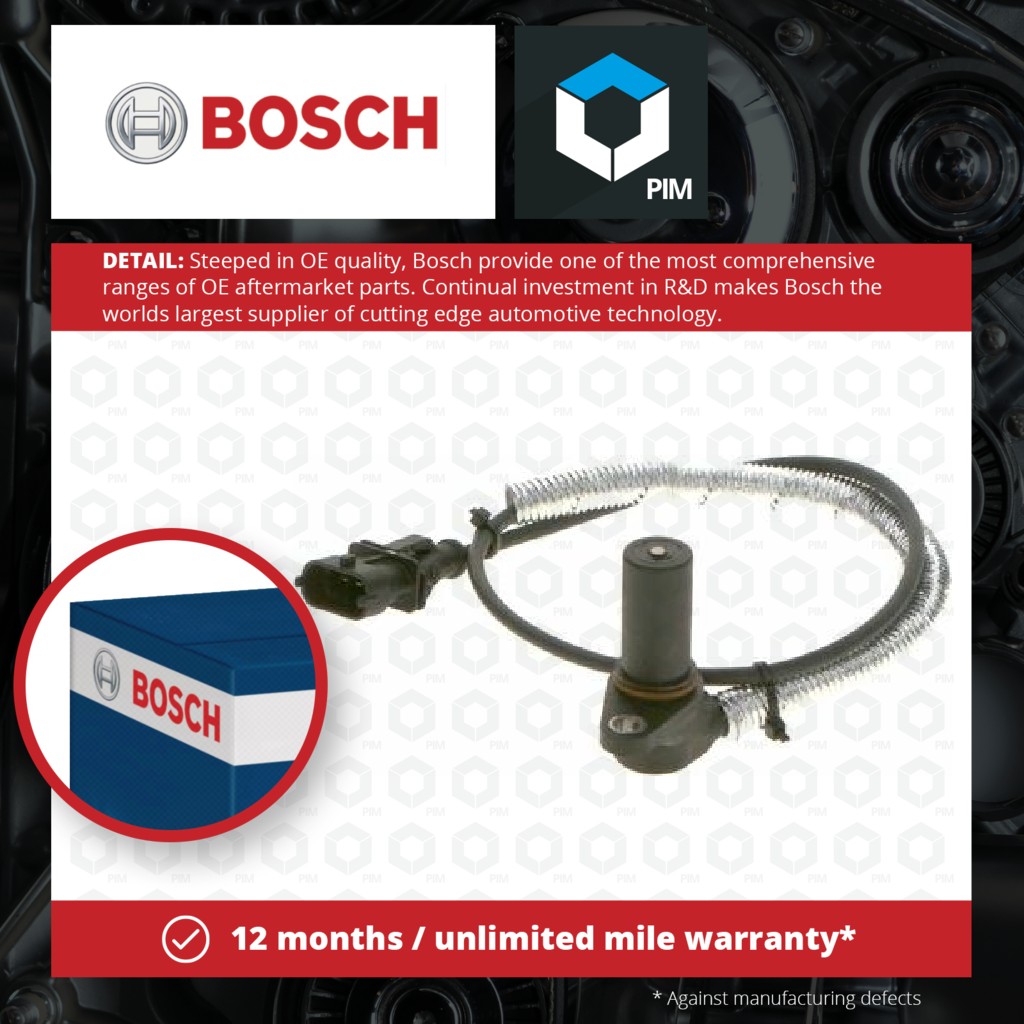 Bosch RPM / Crankshaft Sensor 0261210131 [PM295800]