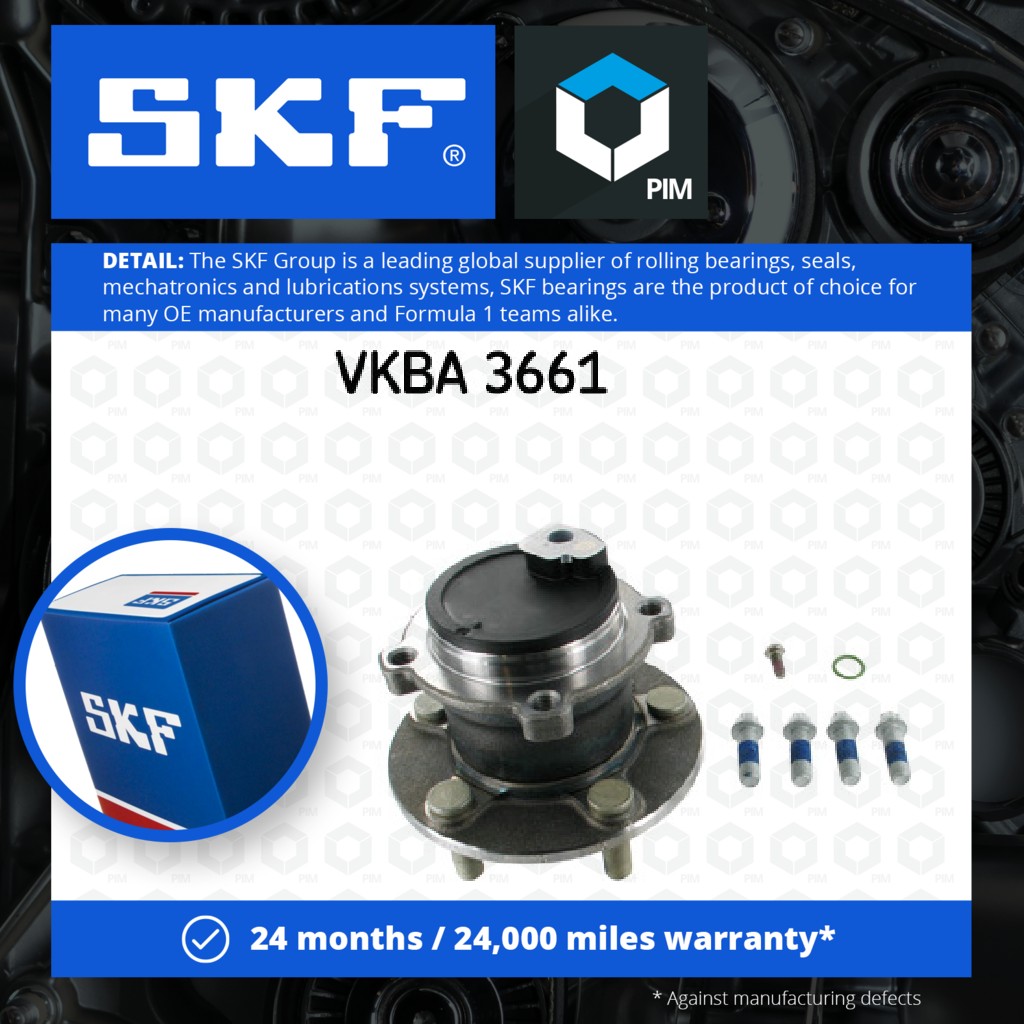 SKF Wheel Bearing Kit Rear VKBA3661 [PM295077]