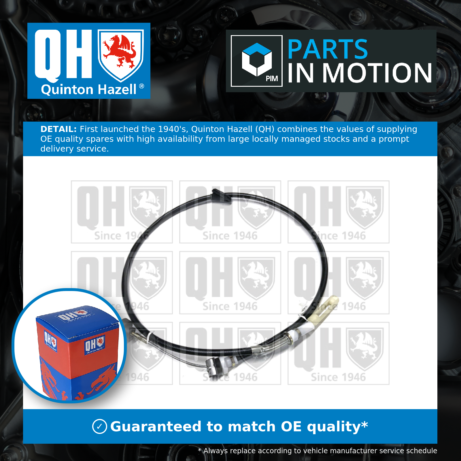 Quinton Hazell Clutch Cable QCC1696 [PM295057]