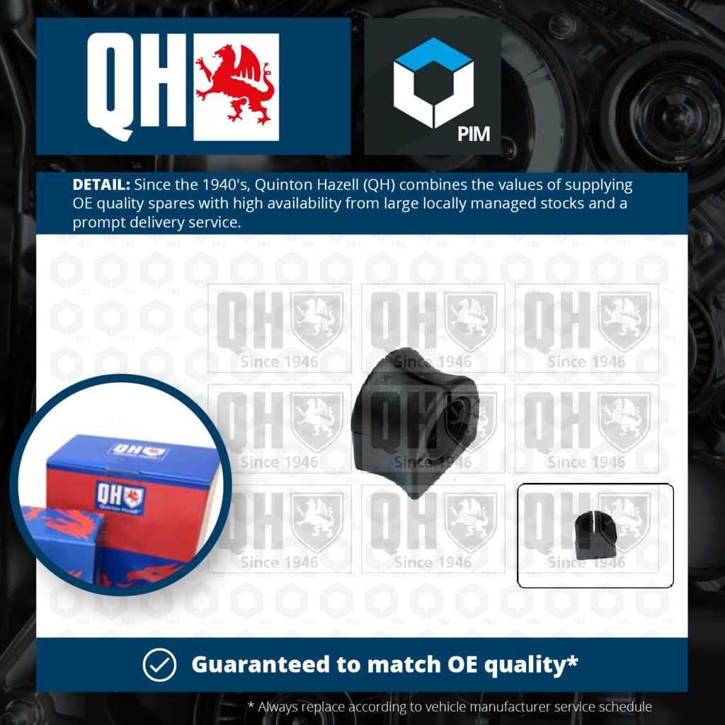 Quinton Hazell Anti Roll Bar Bush Front Outer EMB3046 [PM294014]
