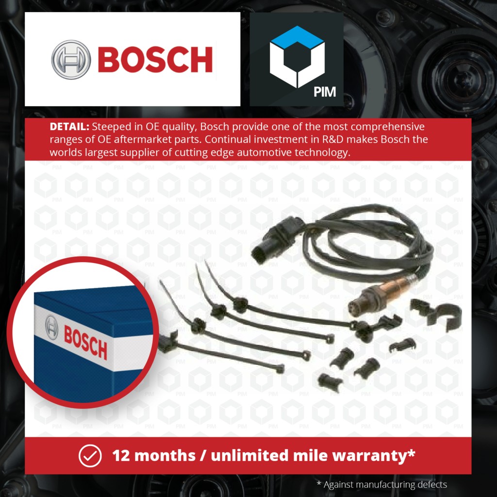 Bosch Lambda Sensor 0258017180 [PM293885]