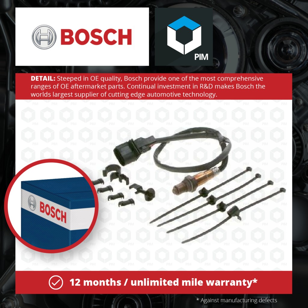 Bosch Lambda Sensor 0258007353 [PM293877]