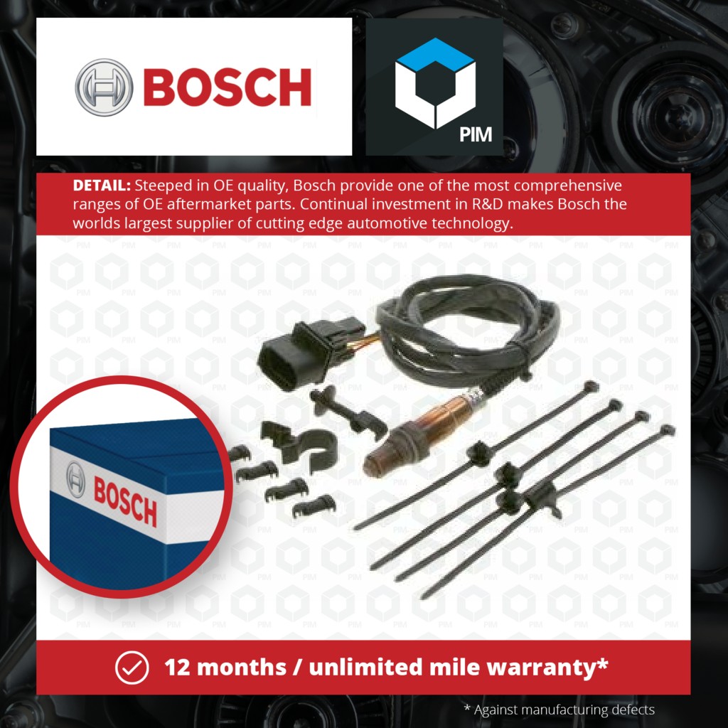 Bosch Lambda Sensor 0258007351 [PM292607]