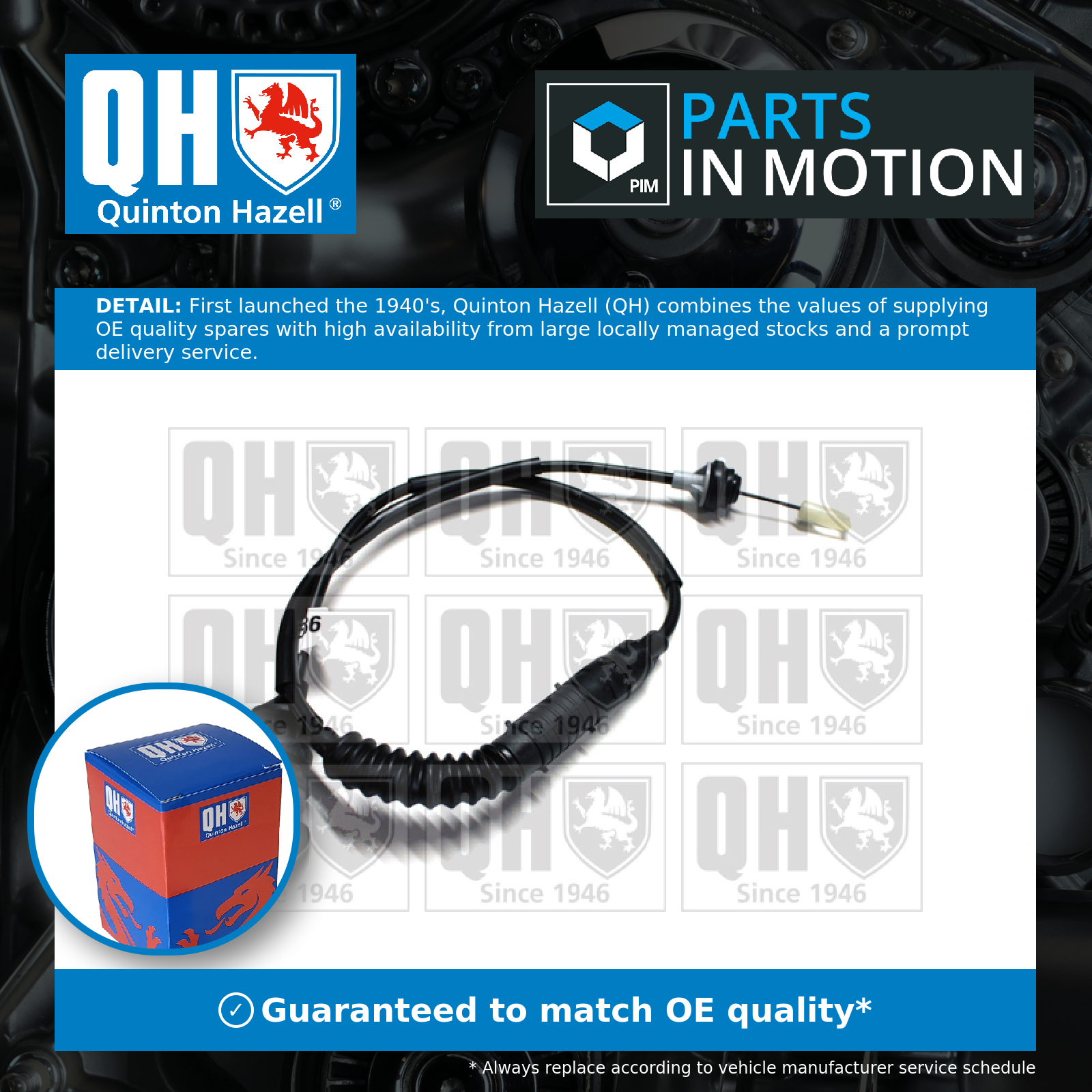 Quinton Hazell Clutch Cable QCC1686 [PM289442]